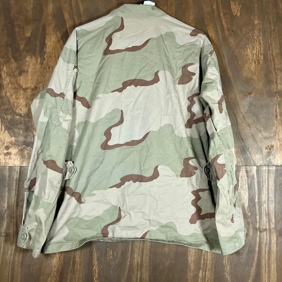 Vintage U.S Armed Forces Mens Coat Tan DCU Camouflage BDU Uniform Large Regular - Picture 10 of 14